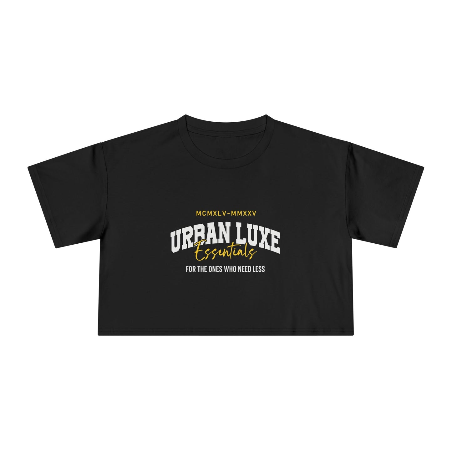 Urban Luxe Women's Crop Tee: Stylish Apparel for Casual Days, Trendy Outfits, Summer Wear, Gift for Her, Street Style
