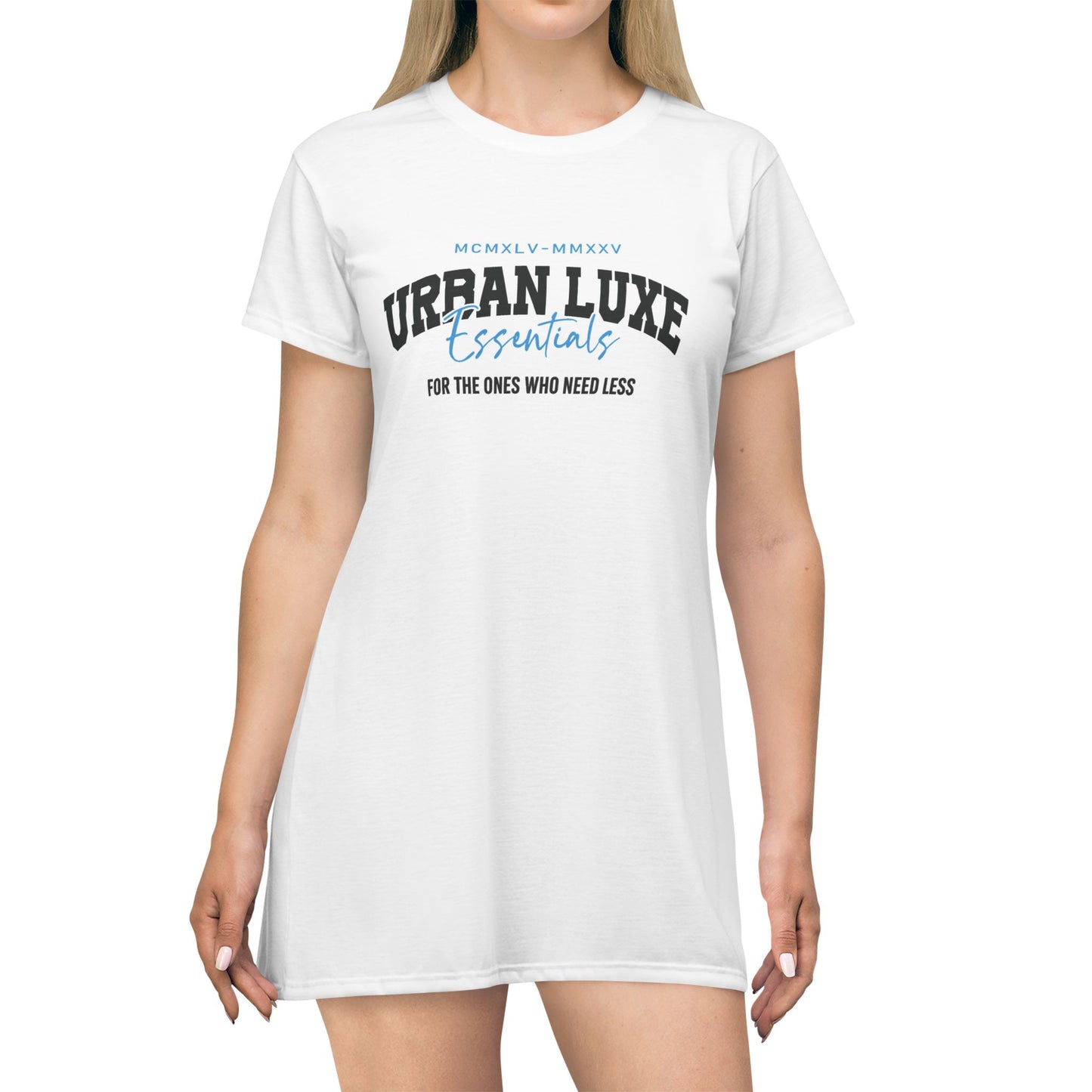 Urban Luxe Essentials T-Shirt Dress | Casual Summer Dress, Trendy Lounge Wear, Everyday Style, Gift for Her, Relaxed Fit Dress