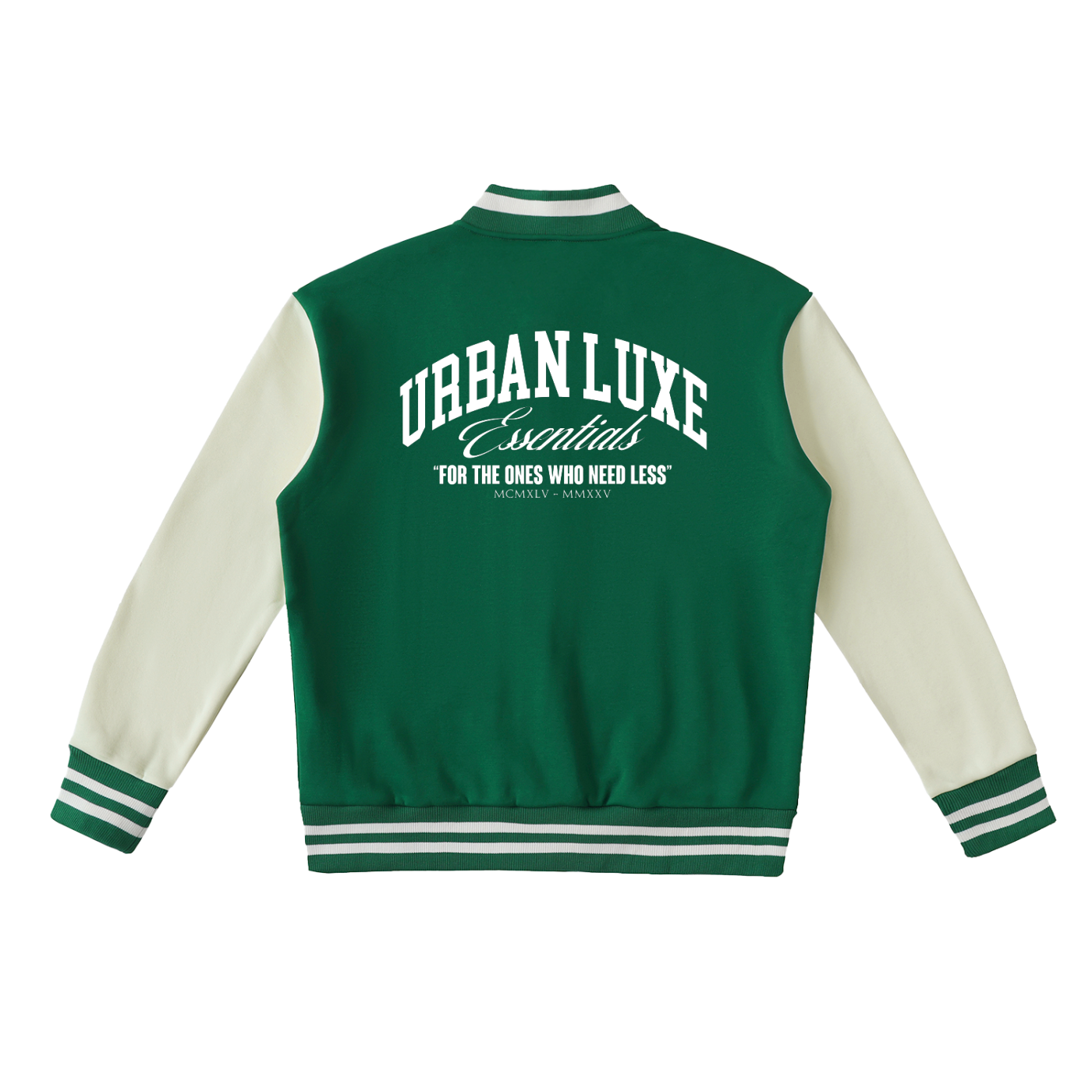 Urban Luxe Two-Tone Fleeced Varsity Jacket – Urban Luxe Essentials