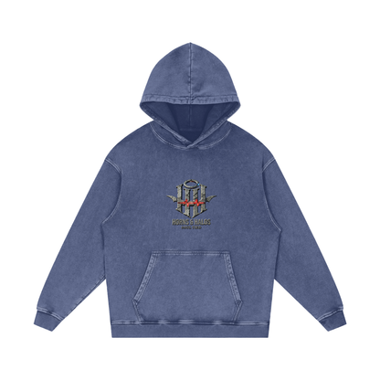 Soul Tied Snow Washed Loose Cotton Hoodie