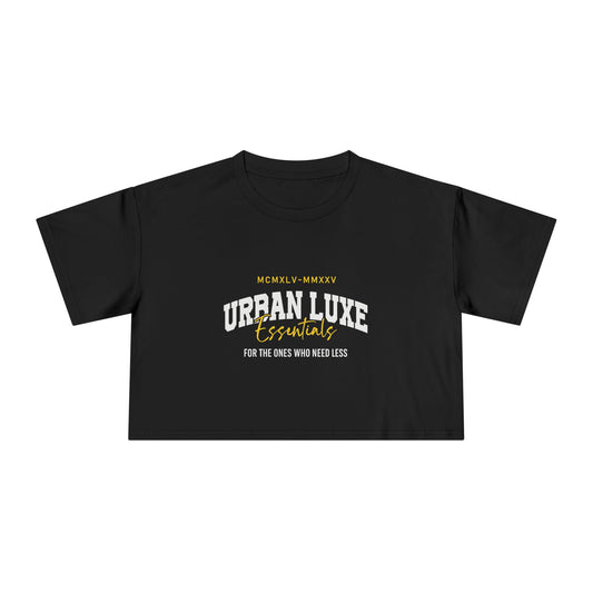Urban Luxe Women's Crop Tee: Stylish Apparel for Casual Days, Trendy Outfits, Summer Wear, Gift for Her, Street Style