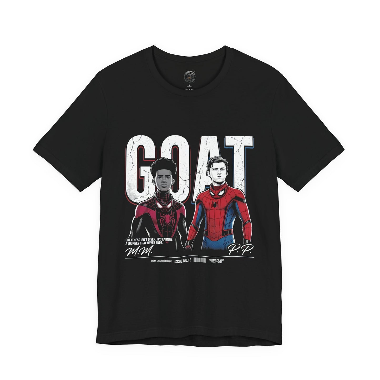 GOAT: Two Generations Vintage Graphic Tee – Black