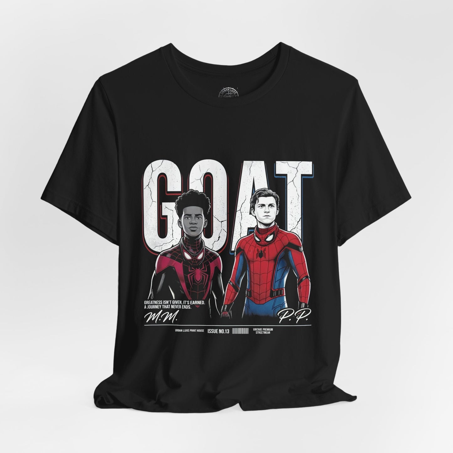 GOAT: Two Generations Vintage Graphic Tee – Black