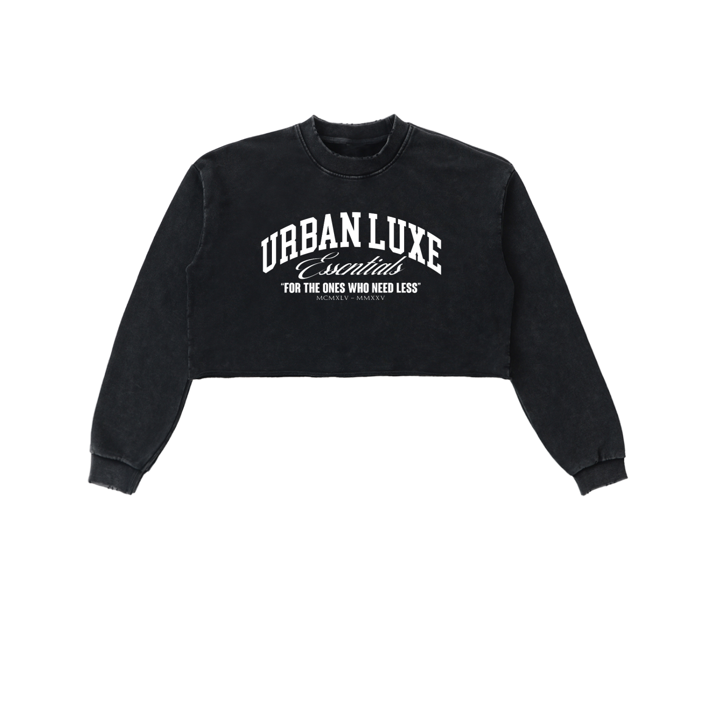 Luxe Cropped Sweatshirt