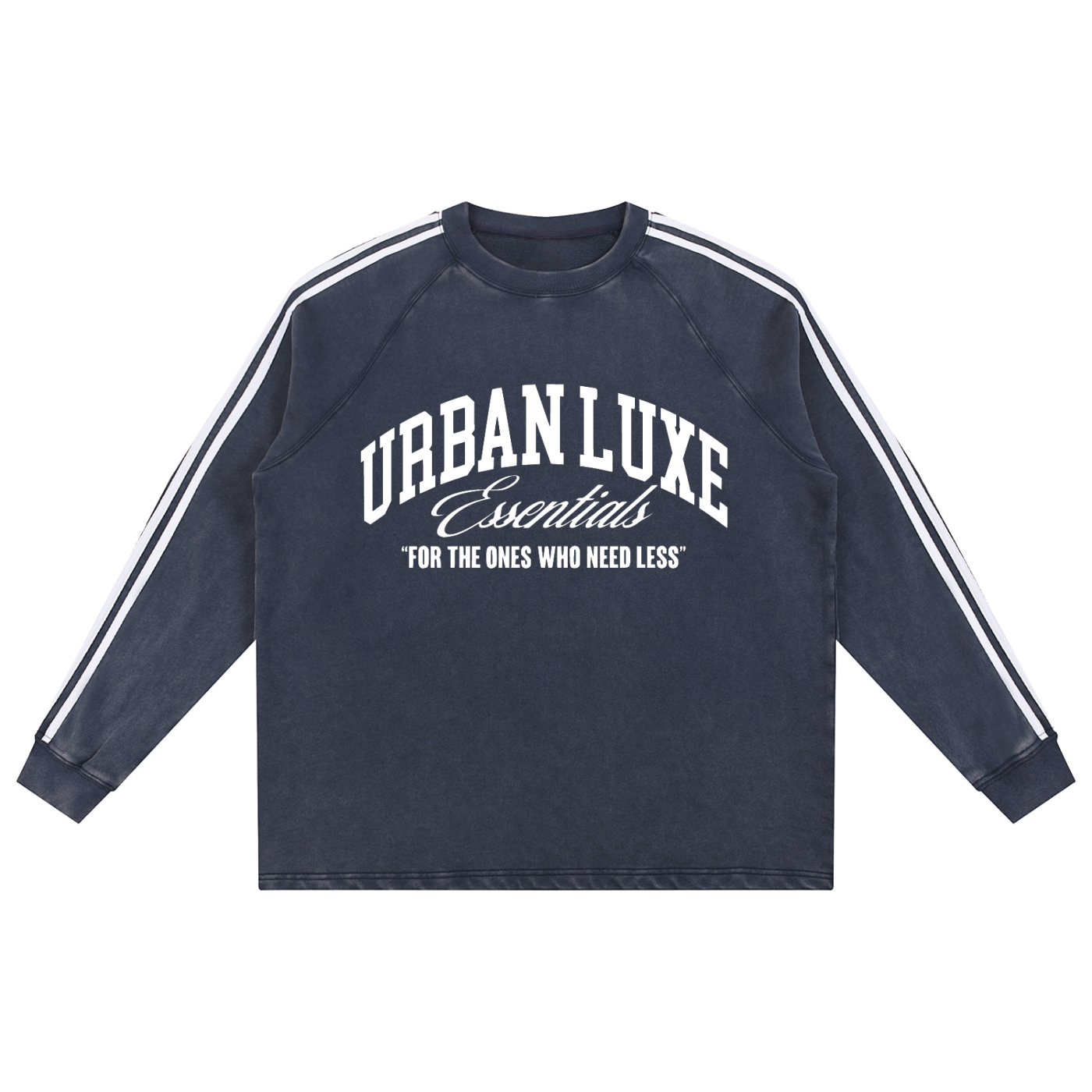 New Luxe Snow-Washed Contrast Tape Sweatshirt – Urban Luxe Essentials