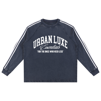 New Luxe Snow-Washed Contrast Tape Sweatshirt – Urban Luxe Essentials