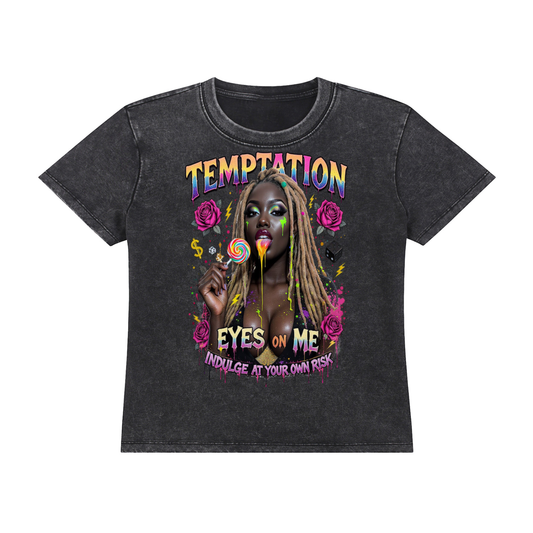 Temptation Vintage Wash Drop Shoulder T-shirt