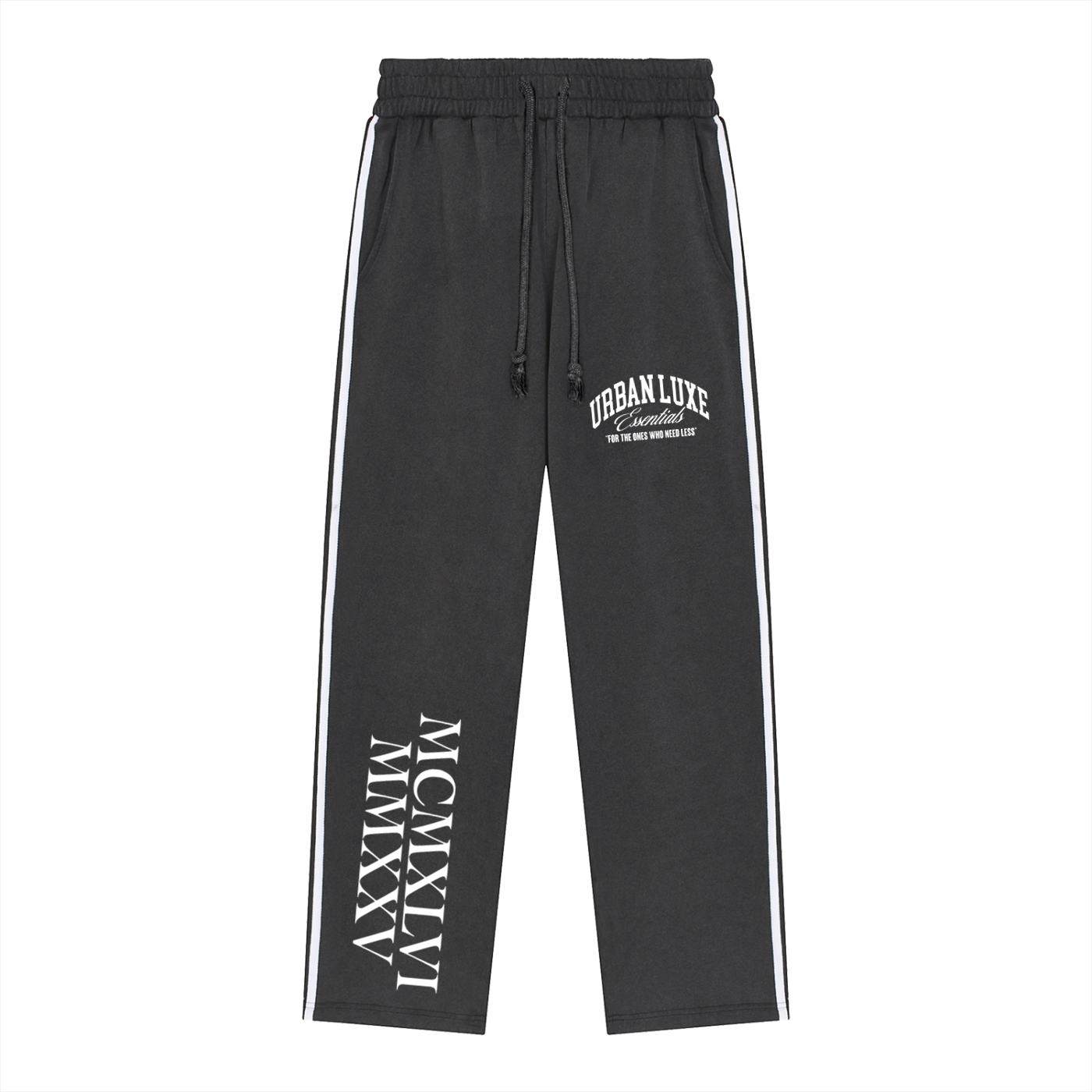 Urban Luxe Snow-Washed Contrast Tape Bottoms – Urban Luxe Essentials