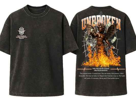 UNBROKEN Flame Tee – “They Prayed I’d Change”