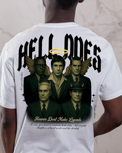 Heaven Don’t Make Legends Tee – Hell Does Edition (Cropped Fit)