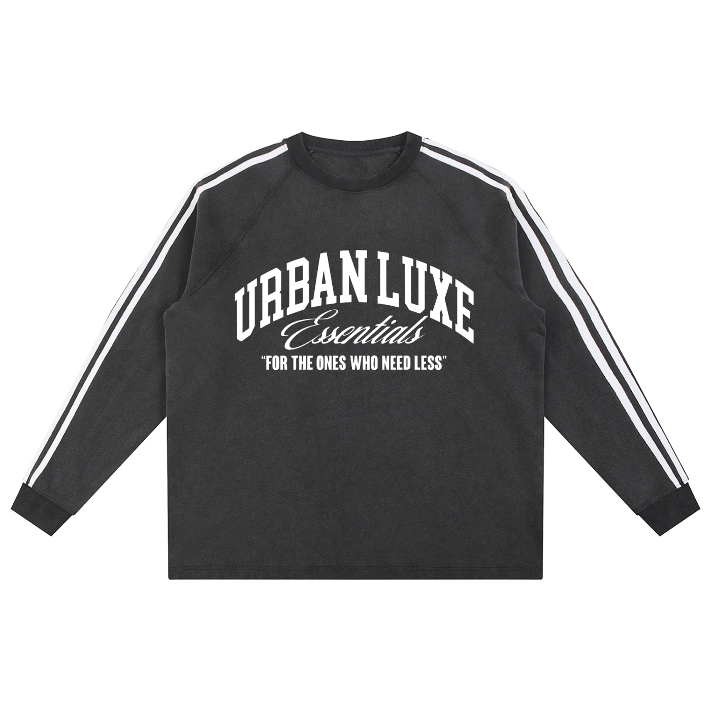 New Luxe Snow-Washed Contrast Tape Sweatshirt – Urban Luxe Essentials
