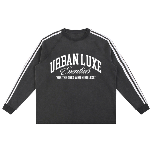 New Luxe Snow-Washed Contrast Tape Sweatshirt – Urban Luxe Essentials