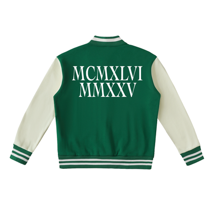 New Luxe Two-Tone Fleeced Varsity Jacket – Urban Luxe Essentials