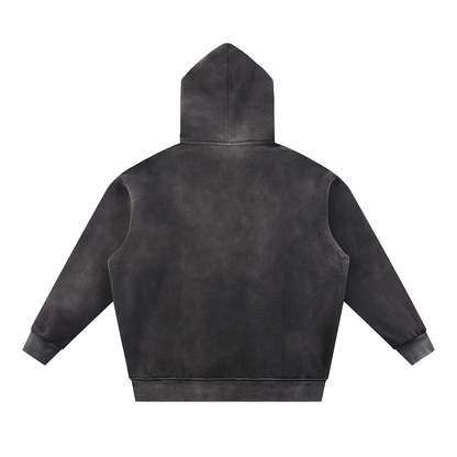 Sun Fade Contrast Tape Fleece Hoodie