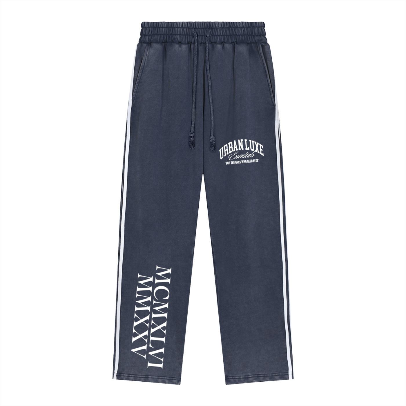 Urban Luxe Snow-Washed Contrast Tape Bottoms – Urban Luxe Essentials
