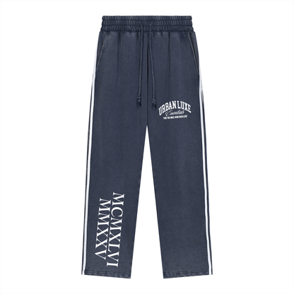 Urban Luxe Snow-Washed Contrast Tape Bottoms – Urban Luxe Essentials