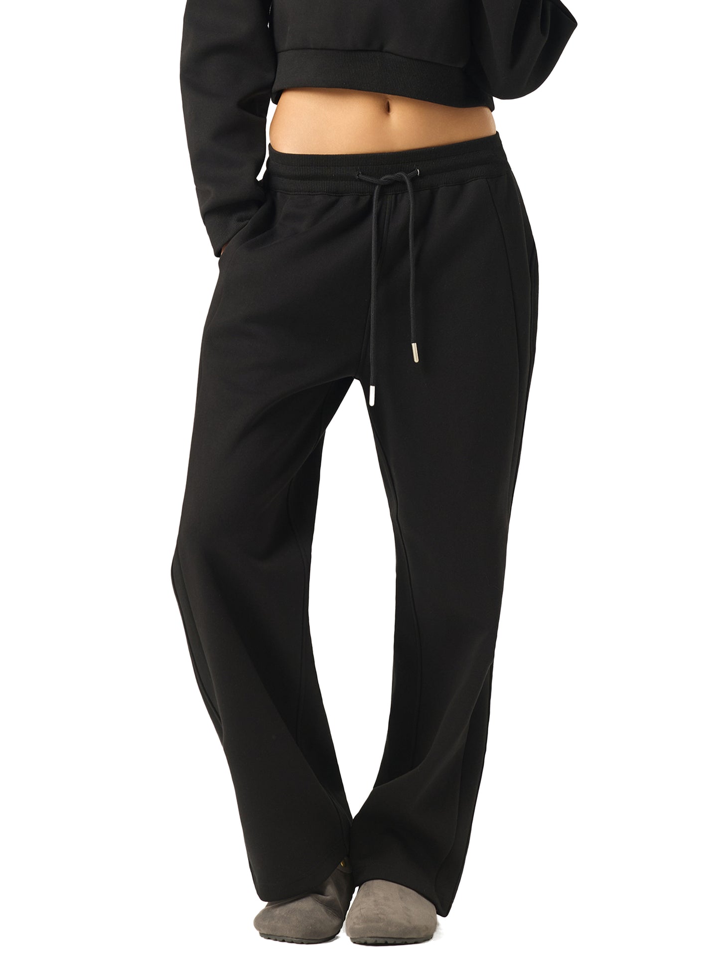 Women's Urban Luxe Essential Drawstring Straight-Leg Sweatpants